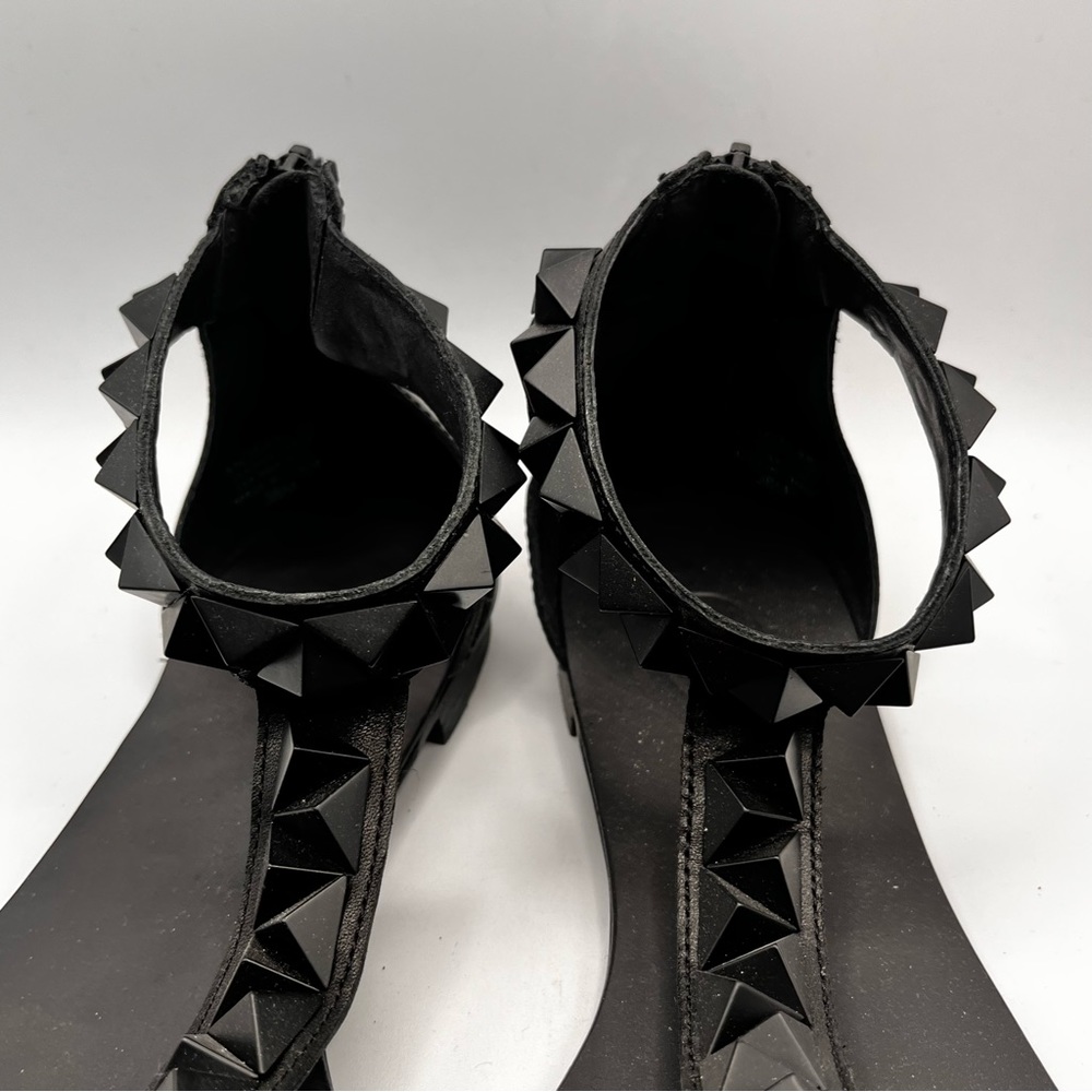ASH BLACK LEATHER SANDALS - Picture 4 of 13